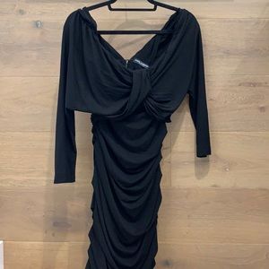 Fitted Dress, Twisted Sweetheart Neck